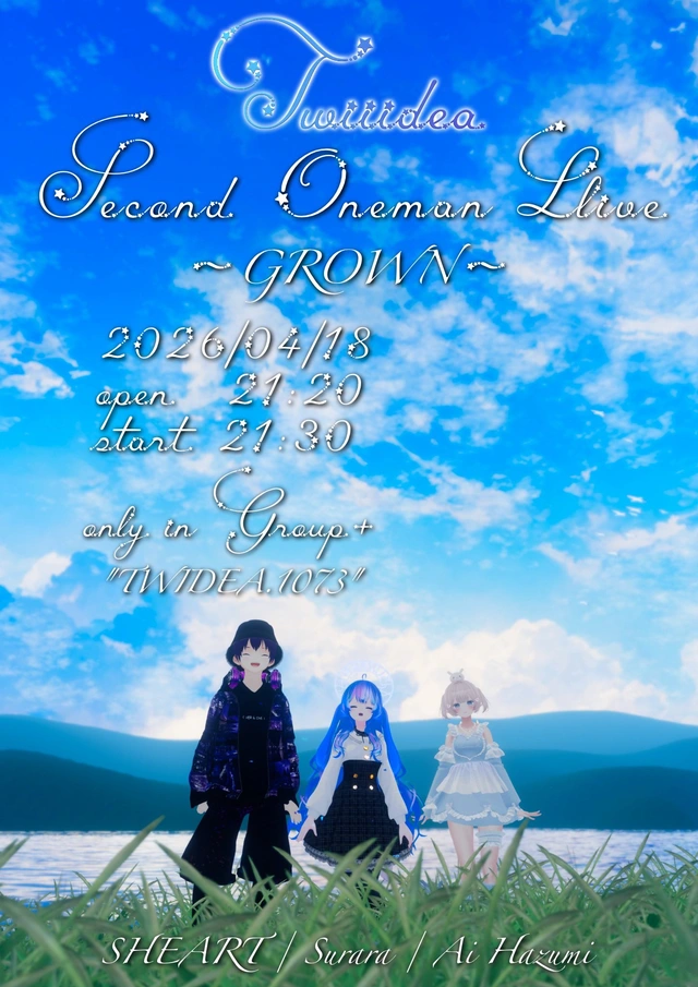 Twiiidea Second Oneman Live 〜GROWN〜 flyer